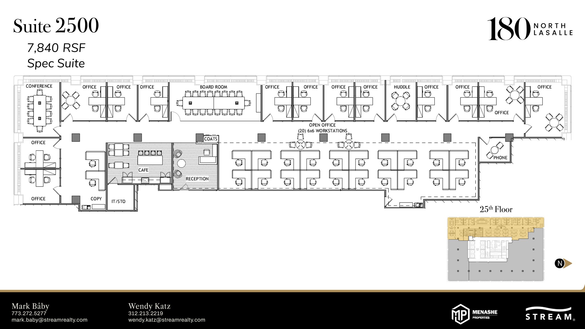 180 N LaSalle St, Chicago, IL for lease Floor Plan- Image 1 of 2