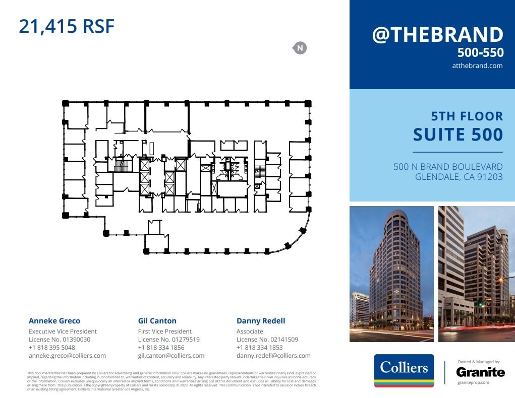500-550 N Brand Blvd, Glendale, CA for lease Floor Plan- Image 1 of 1