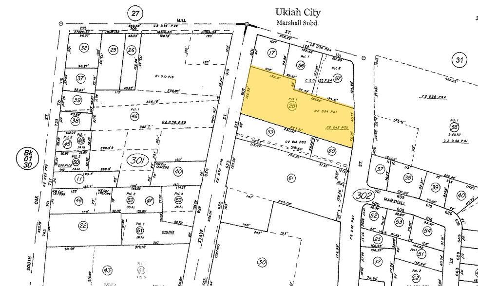 607 S State St, Ukiah, CA for lease - Plat Map - Image 3 of 4