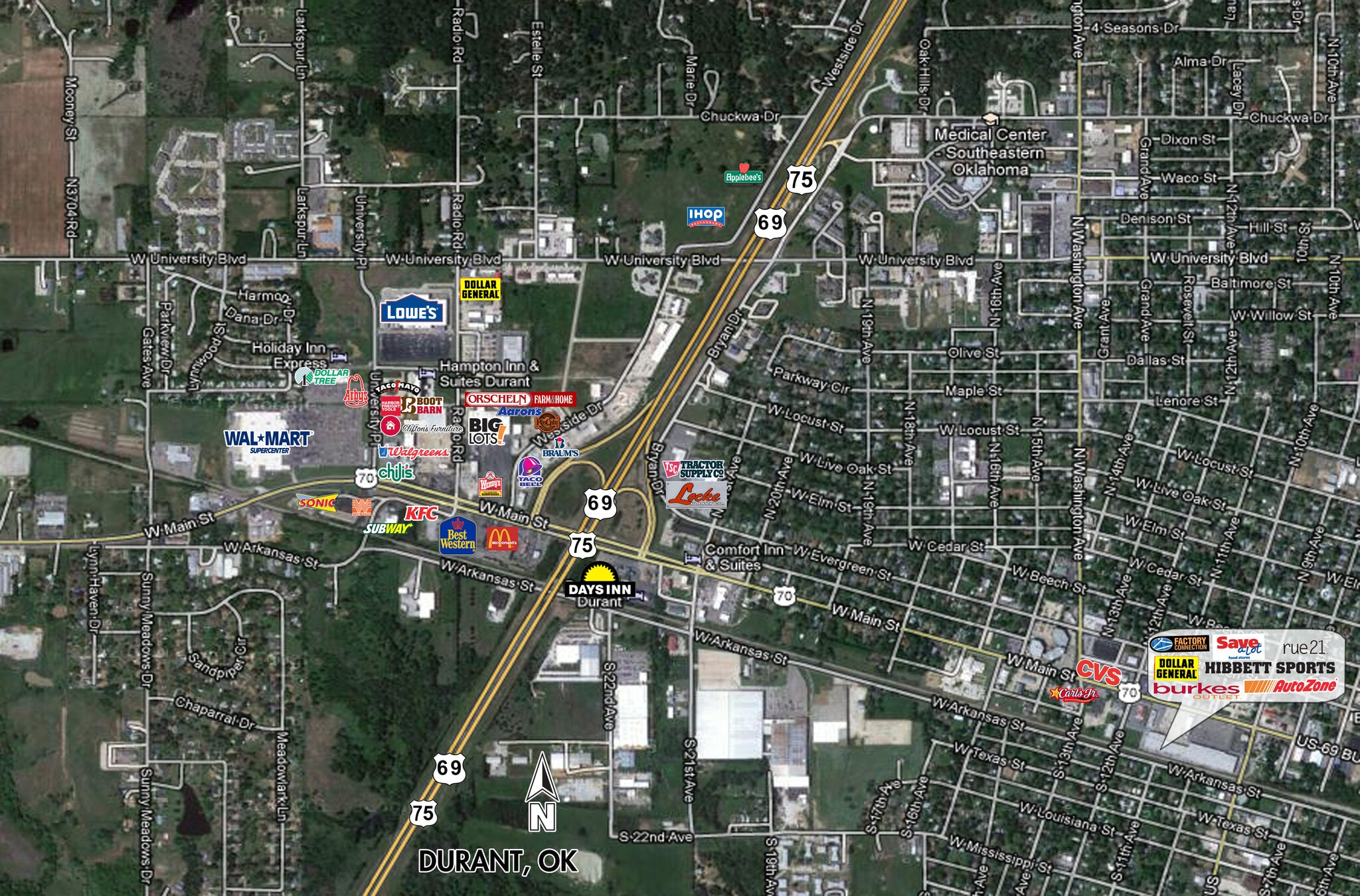 US Hwy 70, Durant, OK 74701 Land for Sale