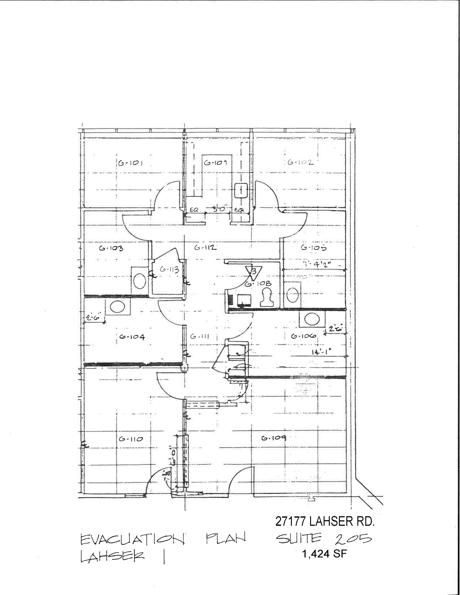 27177 Lahser Rd, Southfield, MI for lease Floor Plan- Image 1 of 1