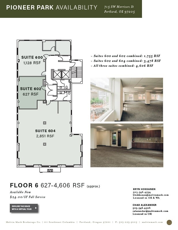 715-719 SW Morrison St, Portland, OR for lease Floor Plan- Image 1 of 6