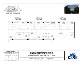 7929 Brookriver Dr, Dallas, TX for lease Floor Plan- Image 2 of 3