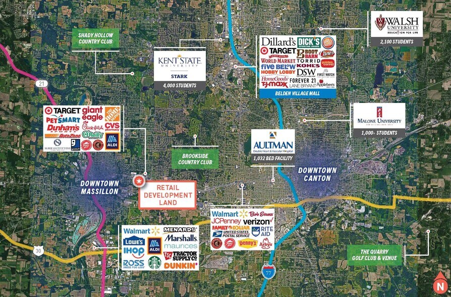 2207 Lincoln Way NW, Massillon, OH for sale - Aerial - Image 2 of 5