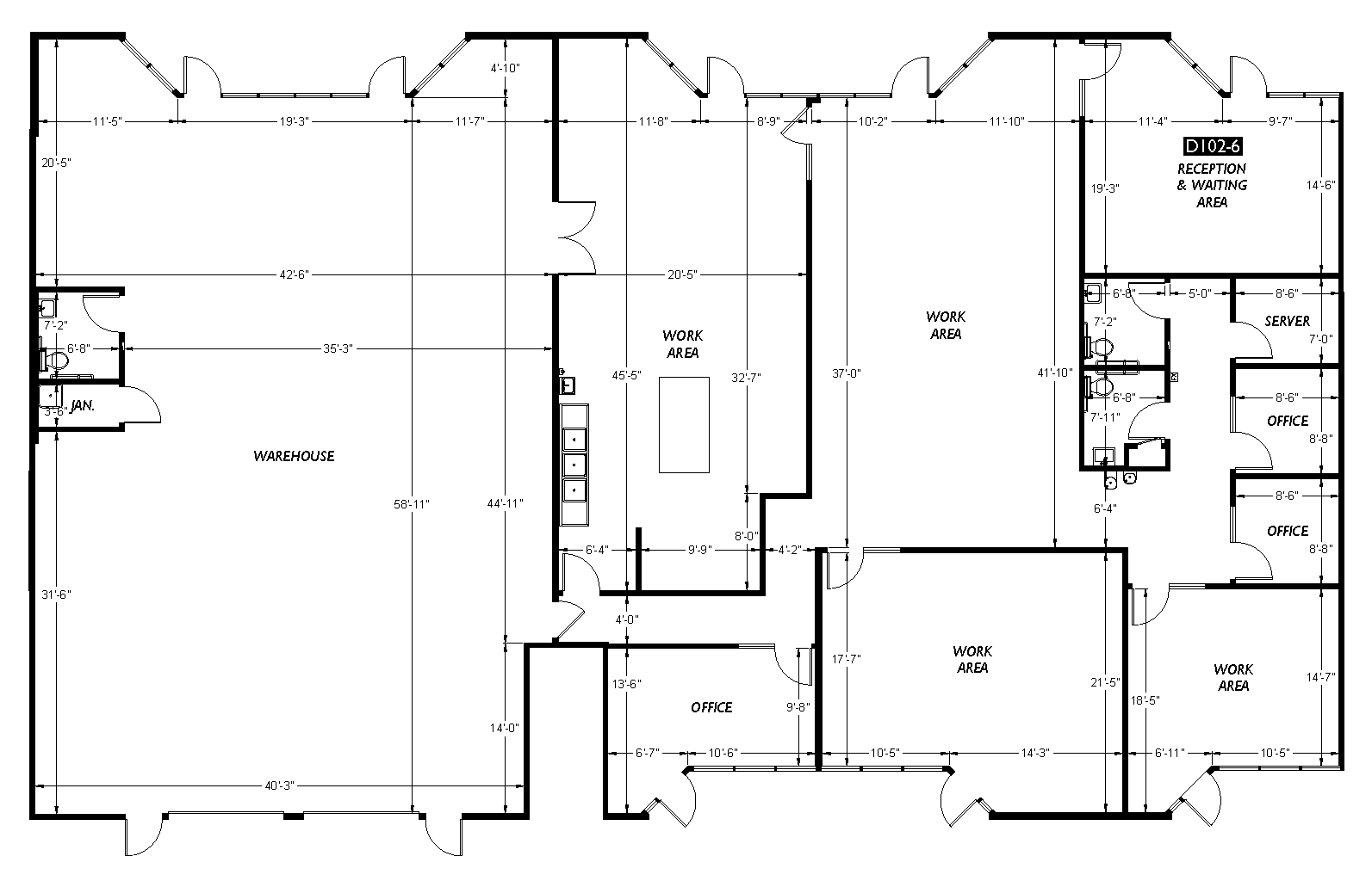 6627 S 191st Pl, Kent, WA for lease Floor Plan- Image 1 of 5