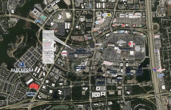 203 East Shore Drive, The Woodlands, TX - AERIAL  map view