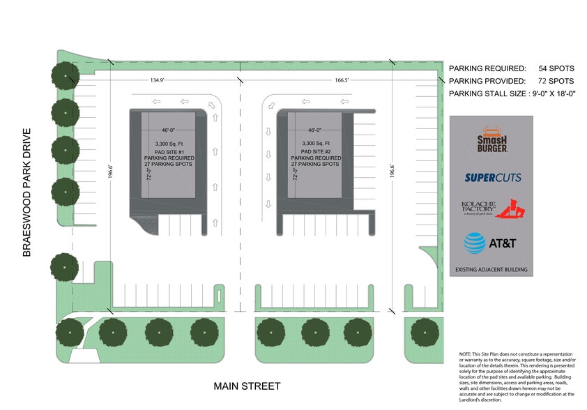 7807 Main St, Houston, TX for lease - Site Plan - Image 3 of 8
