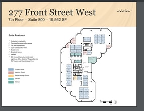 277 Front St W, Toronto, ON for lease Floor Plan- Image 1 of 1