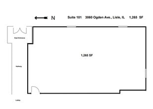 3060-3080 Ogden Ave, Lisle, IL for lease Floor Plan- Image 1 of 1