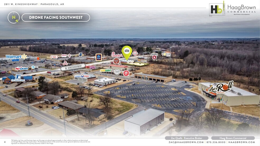 2811 W Kingshighway, Paragould, AR for lease - Aerial - Image 3 of 3