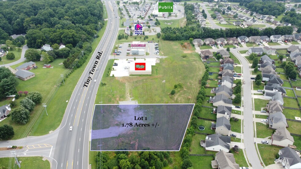 Lot 1 Tiny Town, Clarksville, TN for sale - Aerial - Image 1 of 11