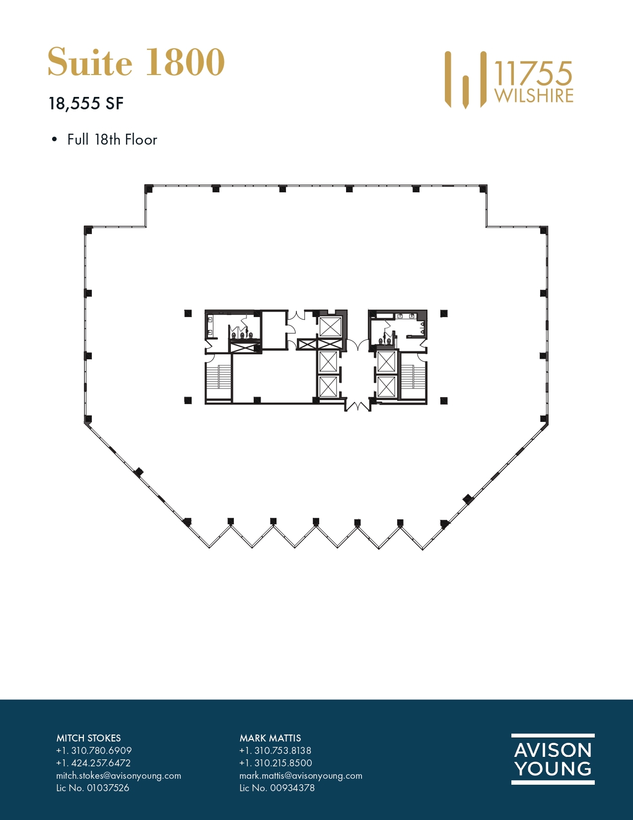 11755 Wilshire Blvd, Los Angeles, CA for lease Floor Plan- Image 1 of 5