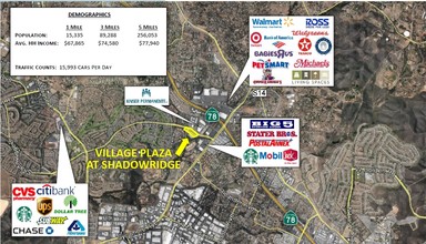 735-785 Shadowridge Dr, Vista, CA - aerial  map view