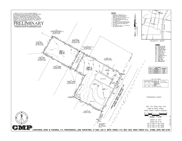 711 N Main St, Wake Forest, NC for sale - Site Plan - Image 2 of 2