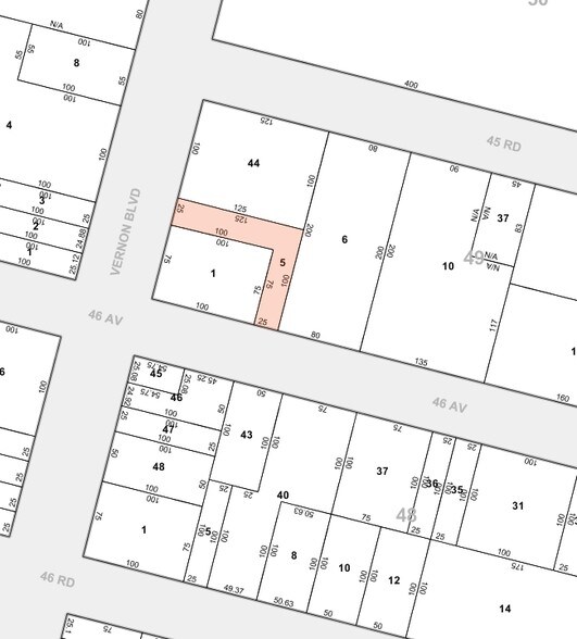 1011 46th Ave, Long Island City, NY for lease - Plat Map - Image 2 of 5