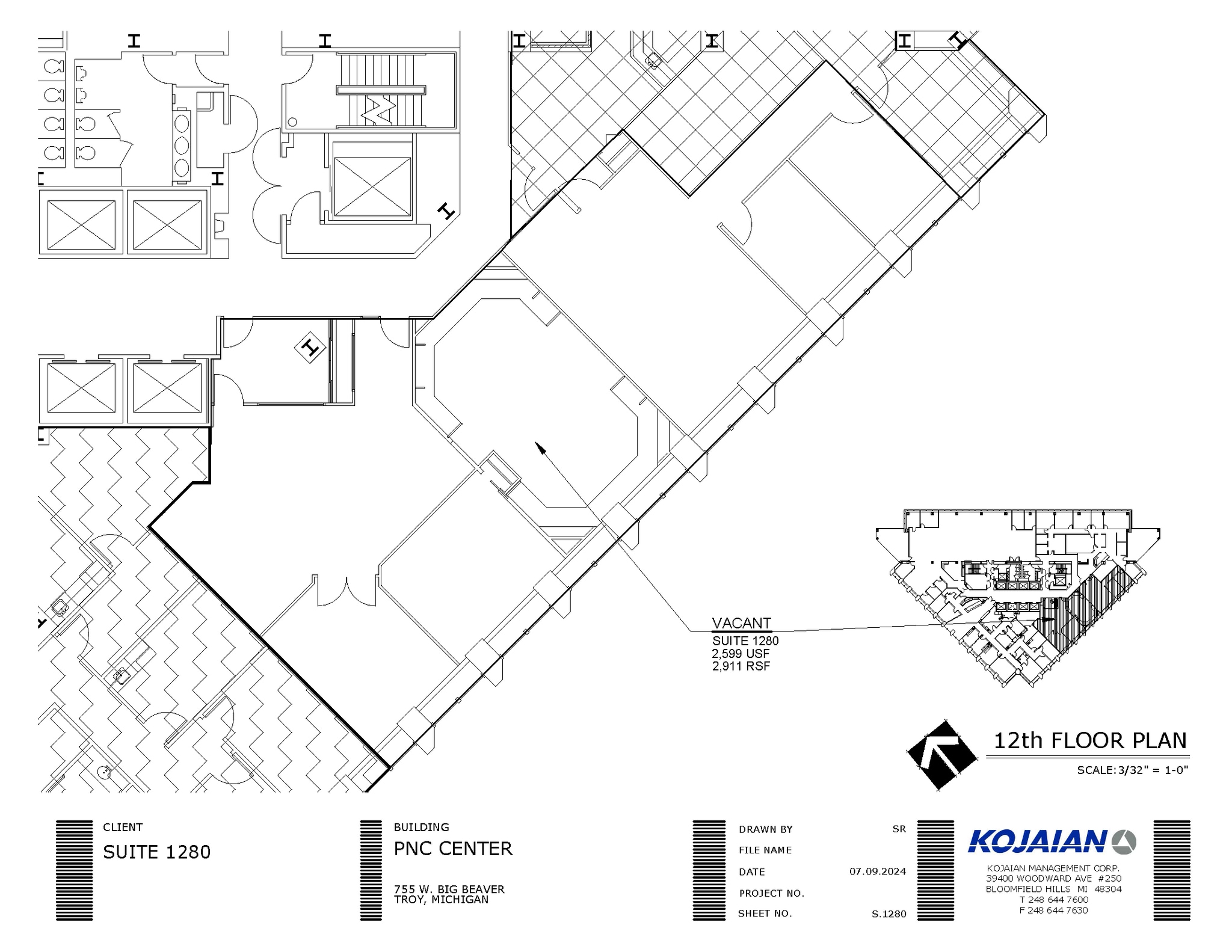 755 W Big Beaver Rd, Troy, MI for lease Floor Plan- Image 1 of 1
