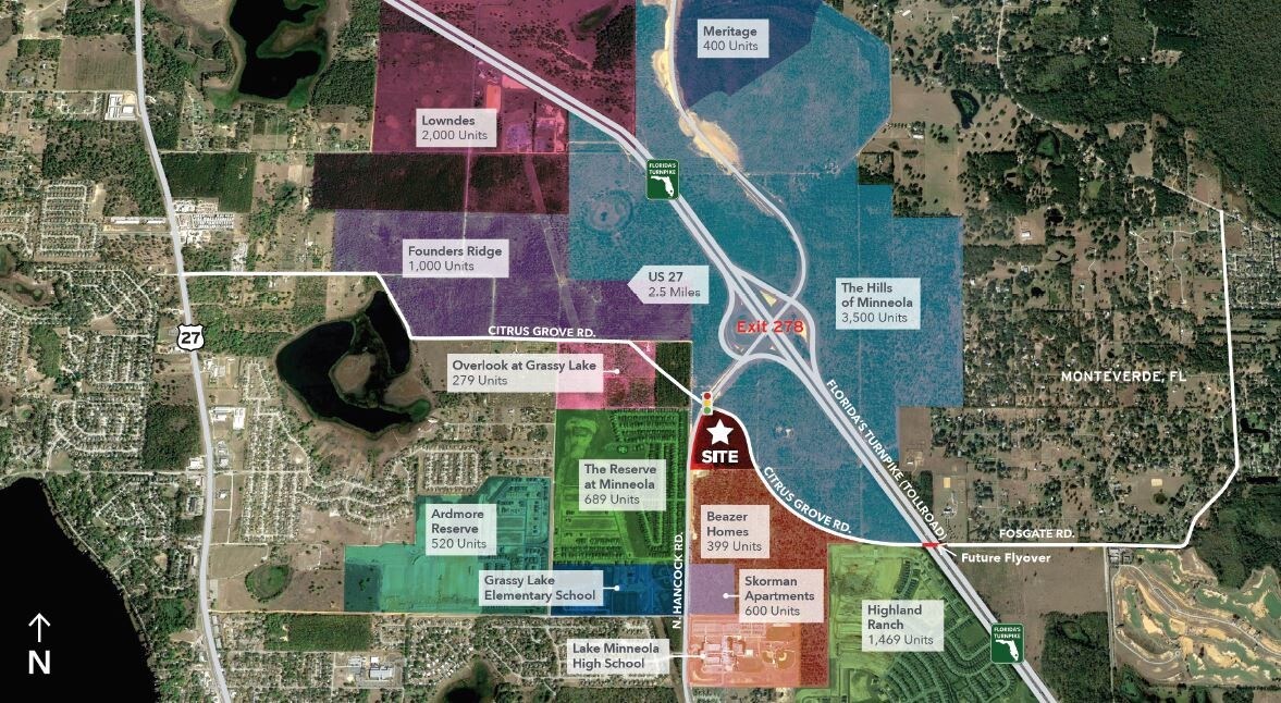Citrus Grove Rd & Hancock Rd Hancock Rd, Minneola, FL 34715 Hills