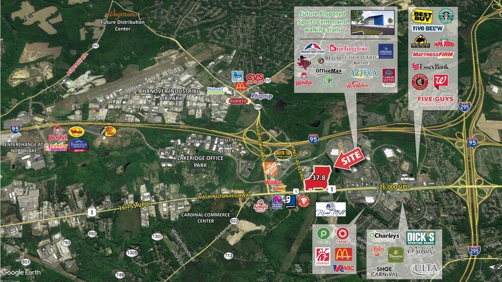 Washington Highway & Kings Acres Rd, Ashland, VA for sale - Building Photo - Image 2 of 3