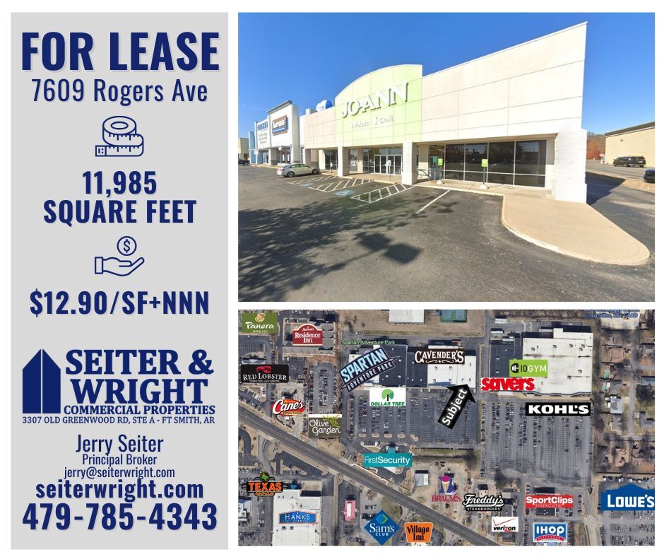 7601-7615 Rogers Ave, Fort Smith, AR for lease Interior Photo- Image 1 of 1