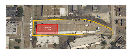 1174 N Great Southwest Pky, Grand Prairie, TX - aerial  map view