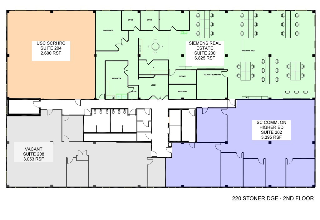 220 Stoneridge Dr, Columbia, SC for lease Floor Plan- Image 1 of 1