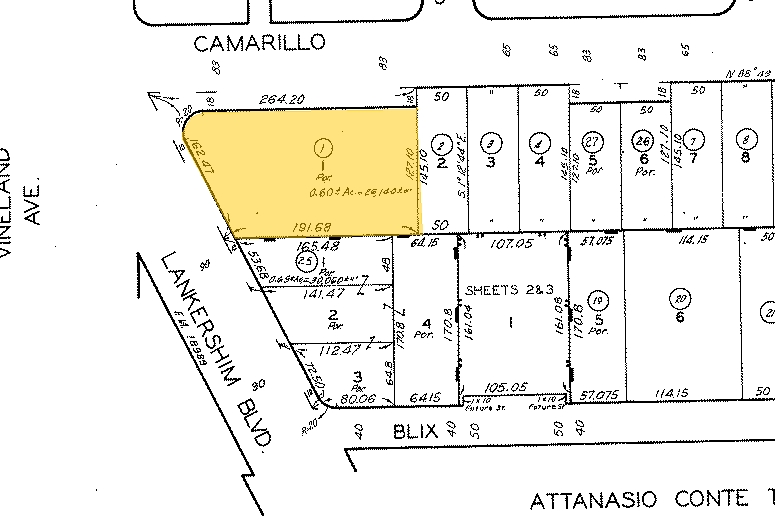 4758-4770 Lankershim Blvd, North Hollywood, CA for sale - Plat Map - Image 1 of 1