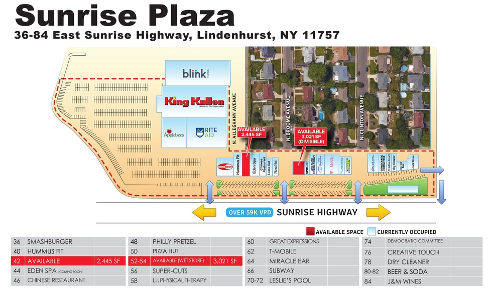 36-84 E Sunrise Hwy, Lindenhurst, NY for lease - Building Photo - Image 2 of 8