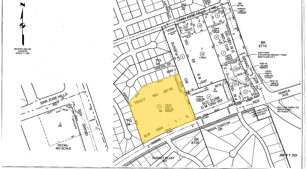 20633 Amar Rd, Walnut, CA for lease - Plat Map - Image 2 of 2