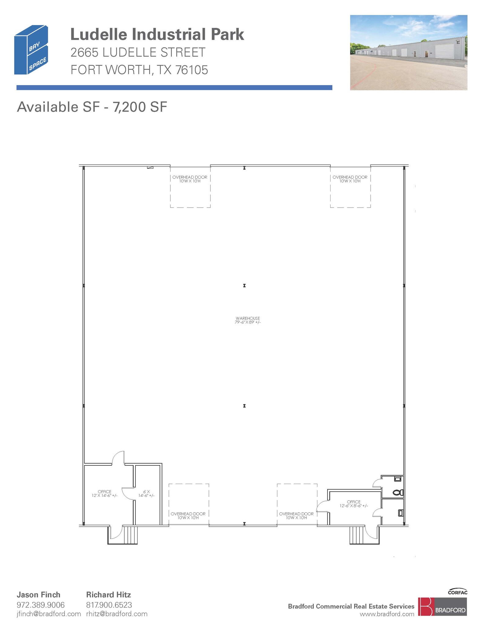 2661-2669 Ludelle St, Fort Worth, TX for lease Floor Plan- Image 1 of 1