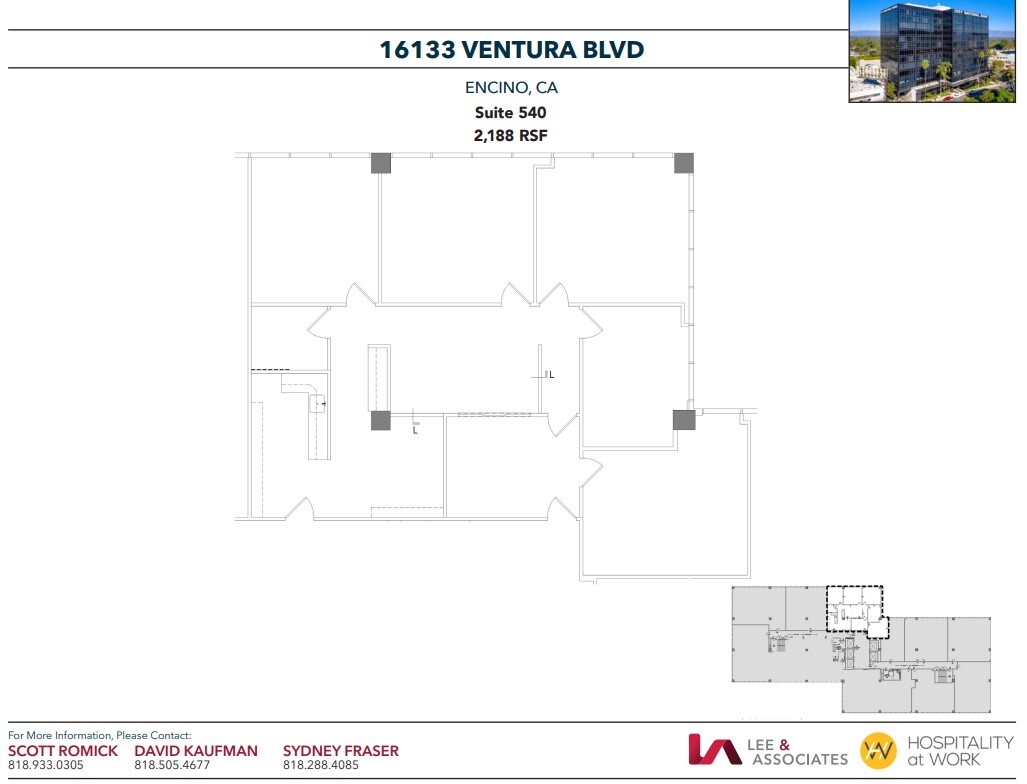 16133 Ventura Blvd, Encino, CA for lease Floor Plan- Image 1 of 1