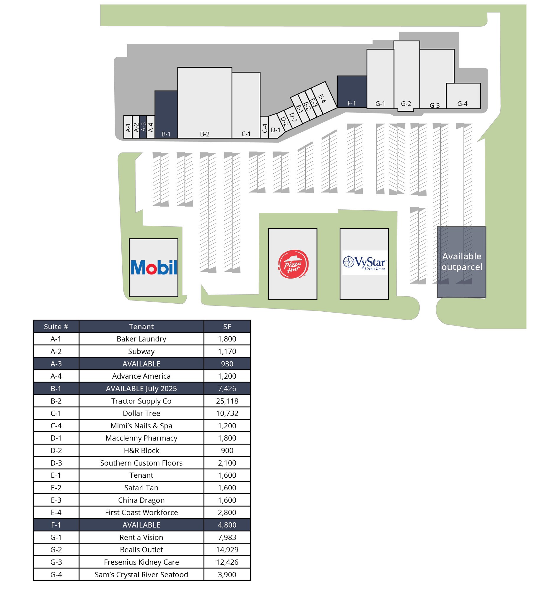 1160-1186 6th St, Macclenny, FL for lease Site Plan- Image 1 of 1