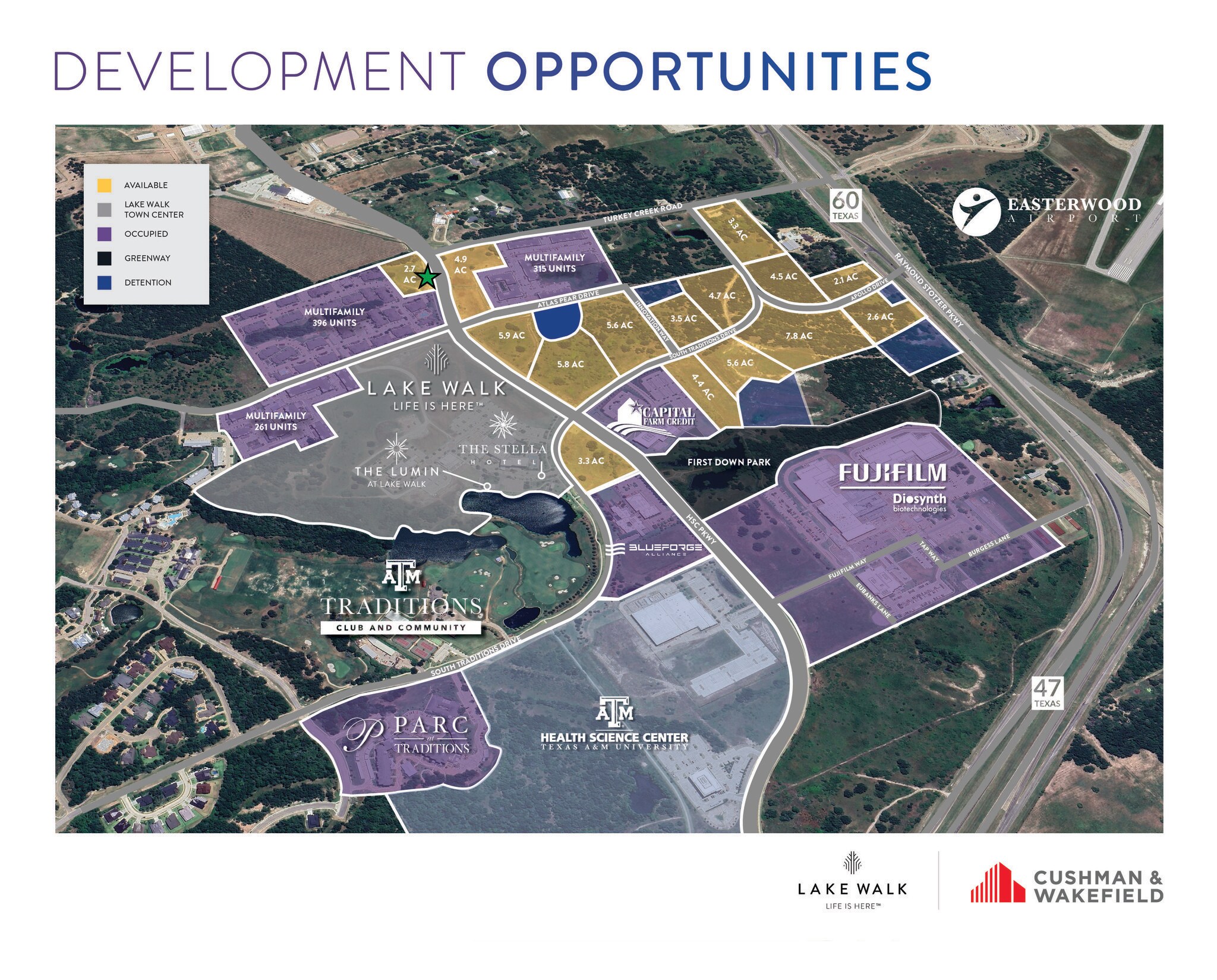 TBD Health Science Center Pky, Bryan, TX for sale Aerial- Image 1 of 4