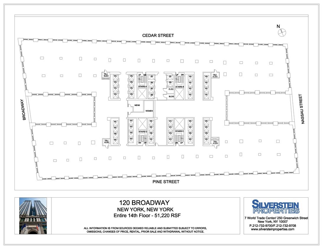 120 Broadway, New York, NY for lease Floor Plan- Image 1 of 4