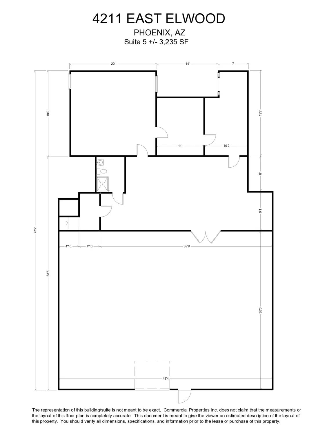 4211 E Elwood St, Phoenix, AZ for lease Floor Plan- Image 1 of 1