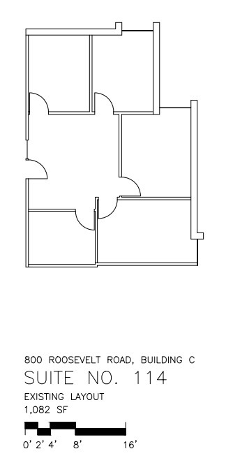 800 Roosevelt Rd, Glen Ellyn, IL for lease Floor Plan- Image 1 of 1