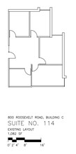 800 Roosevelt Rd, Glen Ellyn, IL for lease Floor Plan- Image 1 of 1