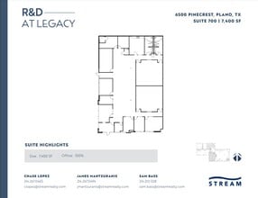 6400 Pinecrest Dr, Plano, TX for lease Floor Plan- Image 1 of 1