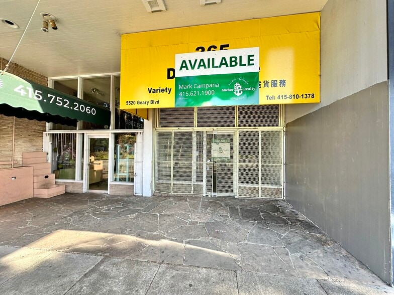 5520-5526 Geary Blvd, San Francisco, CA for lease - Building Photo - Image 1 of 8