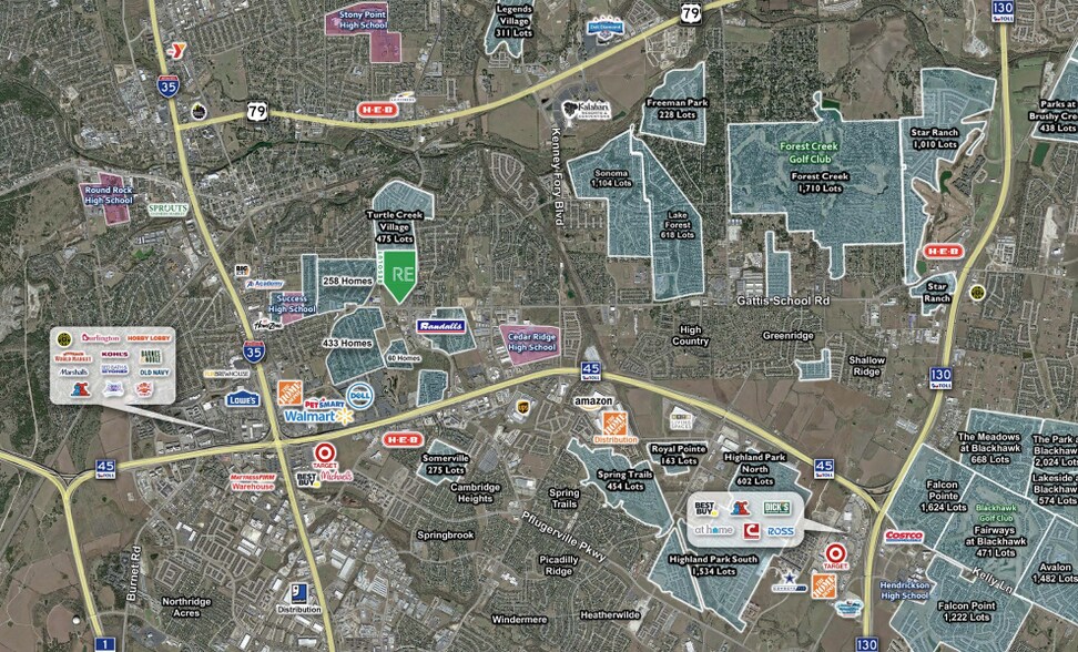 1500 S A W Grimes Blvd, Round Rock, TX 78664 Turtle Creek Market Pad