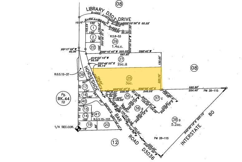 6045 Horseshoe Bar Rd, Loomis, CA for lease - Plat Map - Image 2 of 3