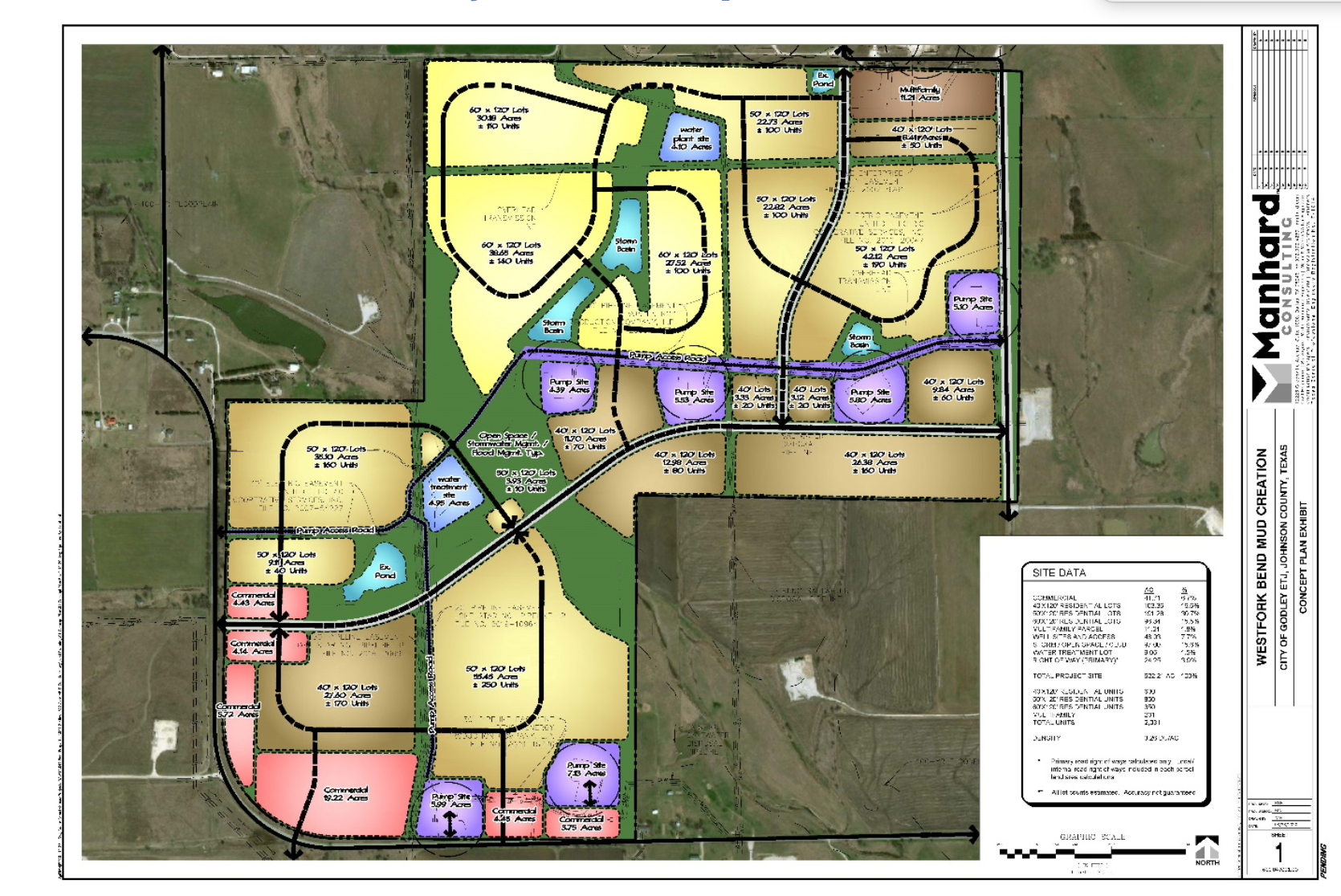 FM 2331 and Hwy4, Godley, TX for sale Site Plan- Image 1 of 26