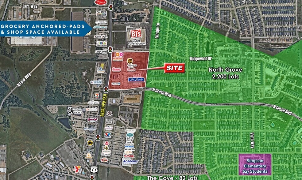 NEC Hwy 77 & N Grove Blvd, Waxahachie, TX for lease - Building Photo - Image 3 of 4