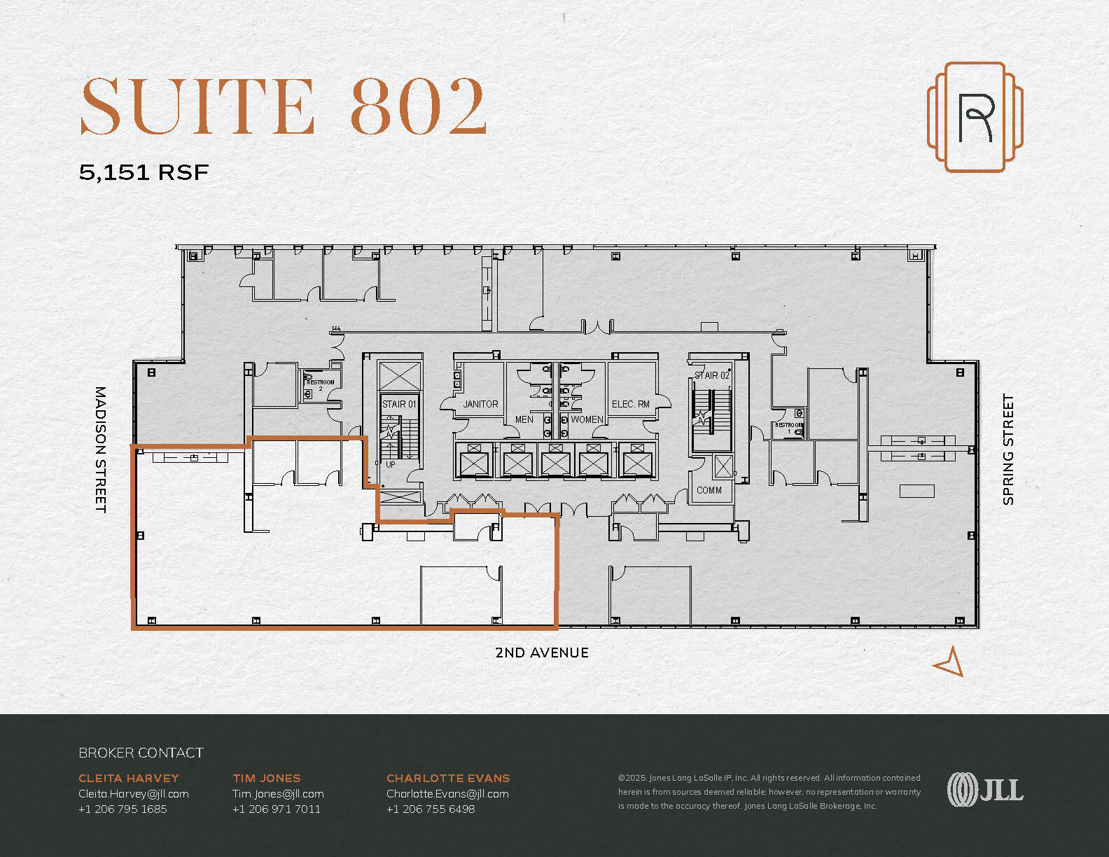 1015 2nd Ave, Seattle, WA for lease Floor Plan- Image 1 of 9