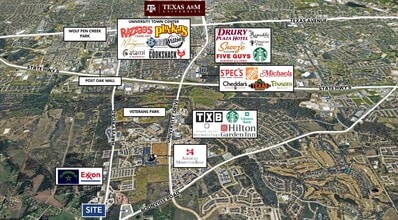 Boonville Rd, College Station, TX - AERIAL map view