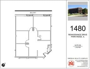 1480 Renaissance Dr, Park Ridge, IL for lease Floor Plan- Image 1 of 1