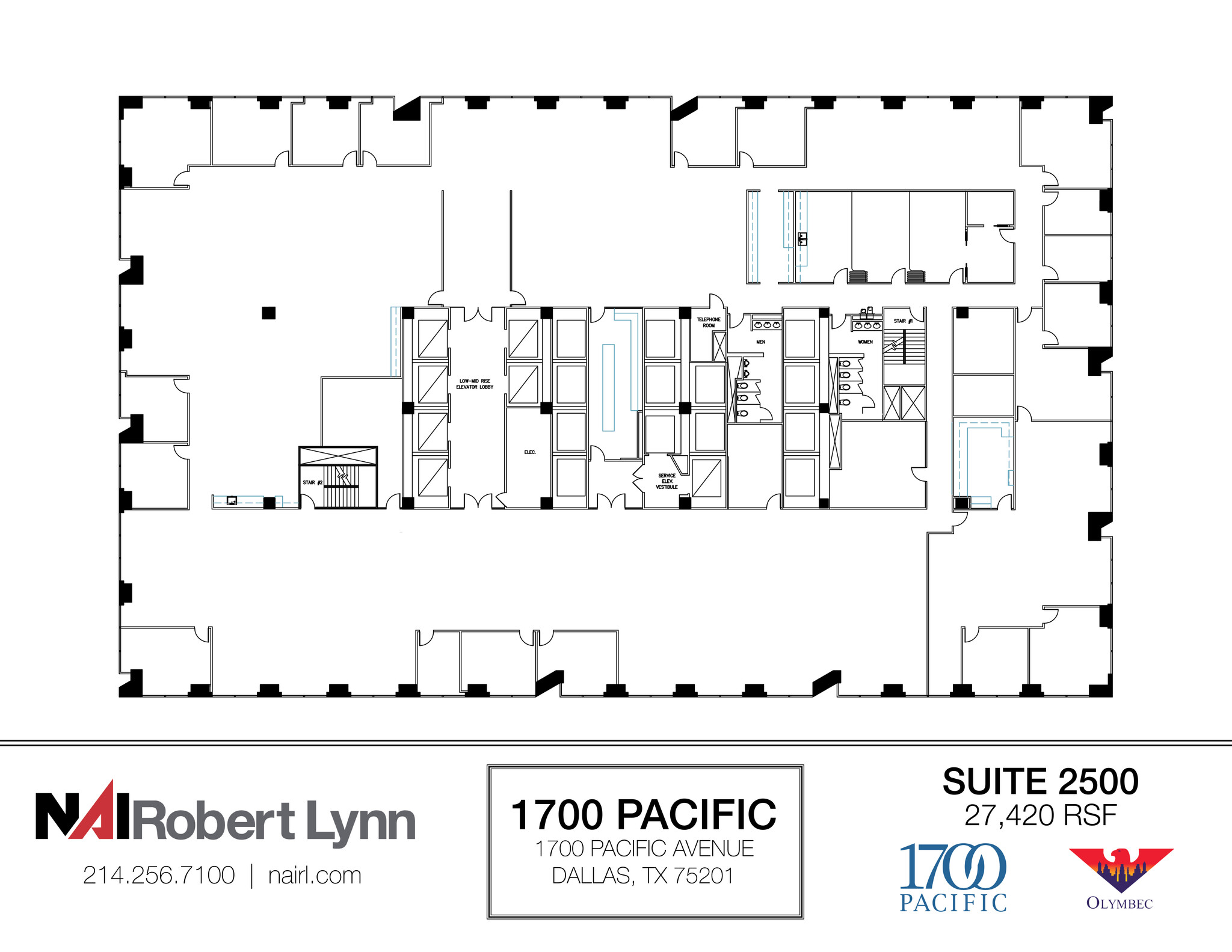 1700 Pacific Ave, Dallas, TX for lease Floor Plan- Image 1 of 1