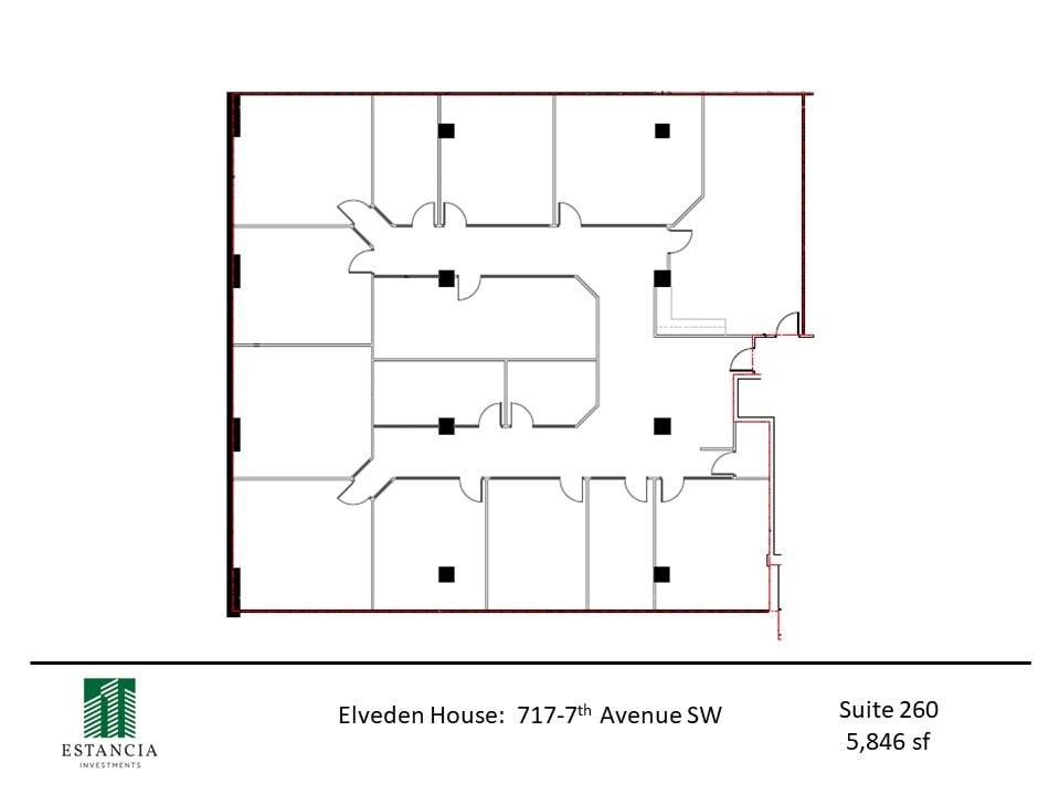 717 7th Ave SW, Calgary, AB for lease Floor Plan- Image 1 of 4