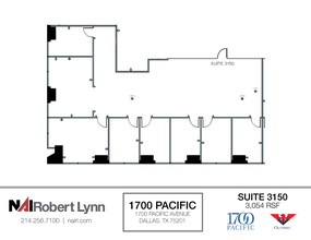 1700 Pacific Ave, Dallas, TX for lease Floor Plan- Image 1 of 1