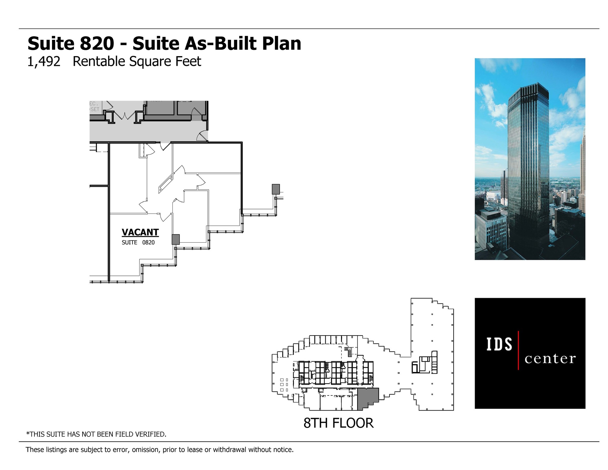 80 S 8th St, Minneapolis, MN for lease Floor Plan- Image 1 of 2