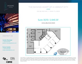 100 SE 2nd St, Miami, FL for lease Site Plan- Image 1 of 1